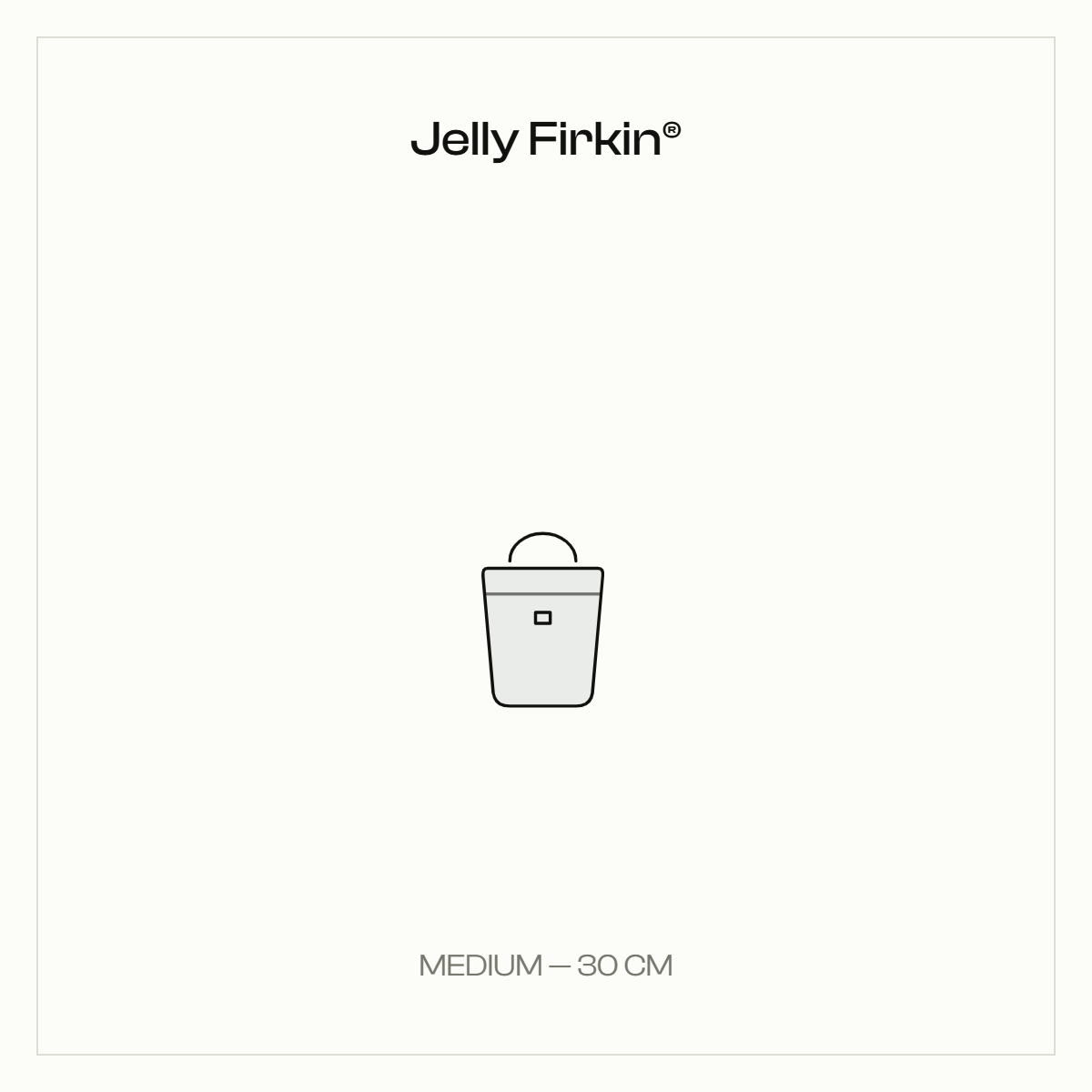 Medium Jelly Firkin - 30cm translucent handbag