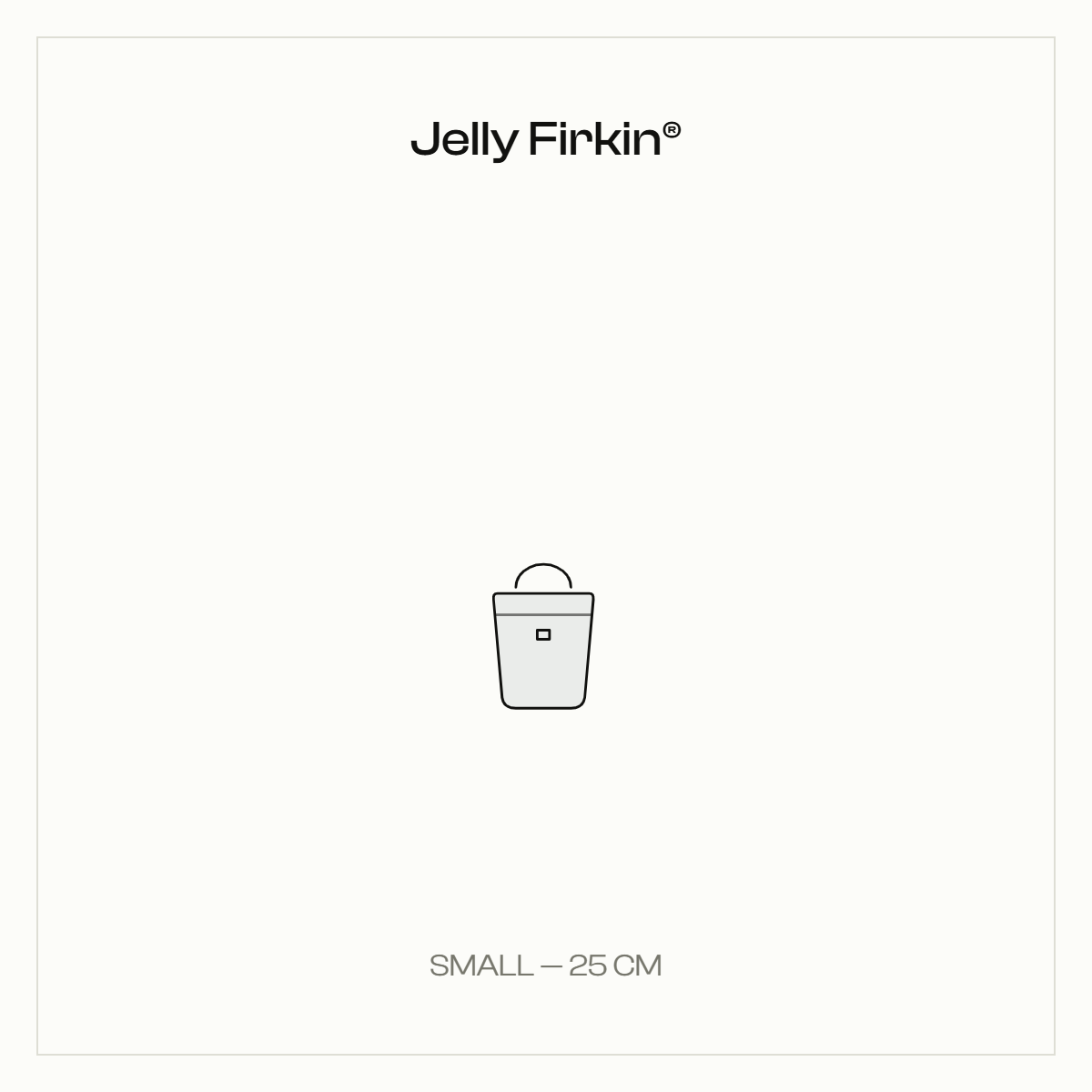 Small Jelly Firkin - 25cm translucent handbag