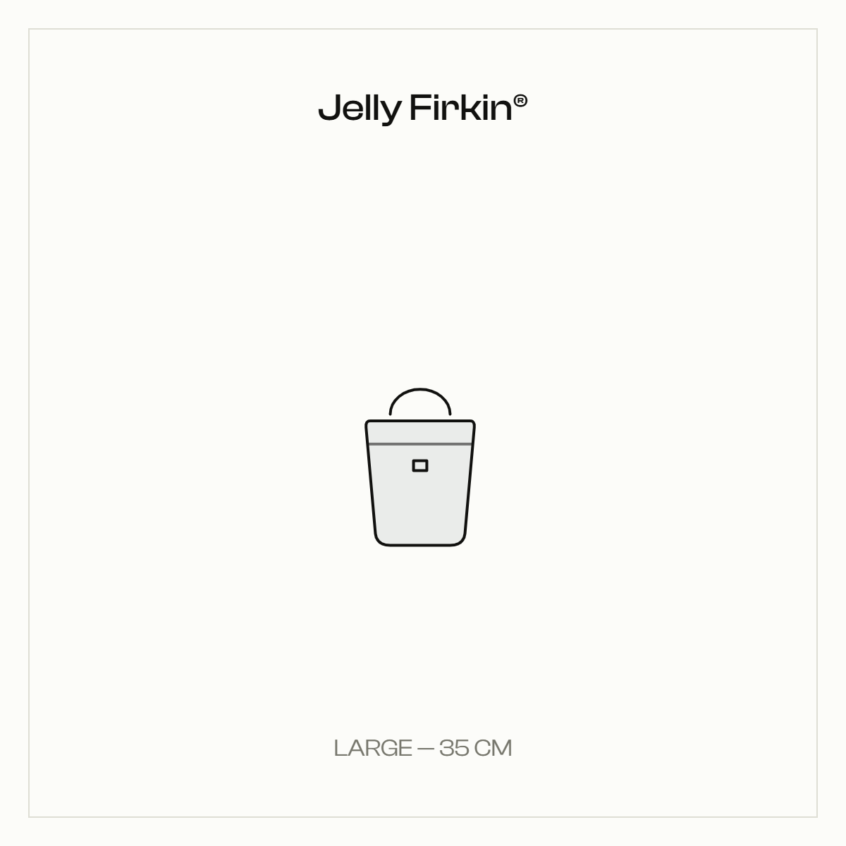Large Jelly Firkin - 35cm translucent handbag