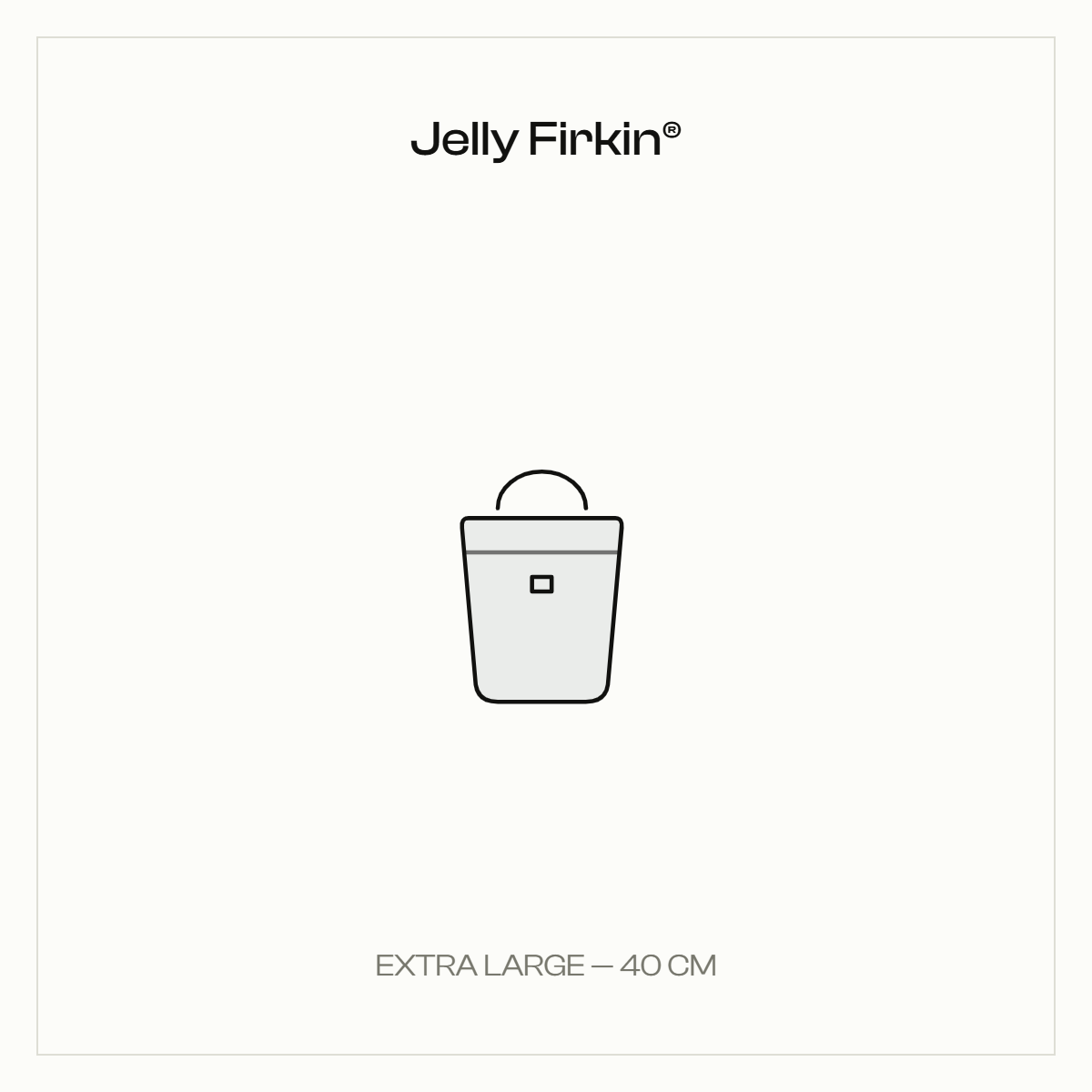 XL Jelly Firkin - 40cm translucent handbag